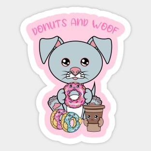 All I Need is donuts and dogs, donuts and dogs Sticker